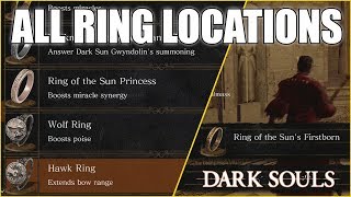 Dark Souls Remastered All Ring Locations Guide [upl. by Yelsa23]