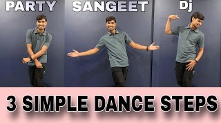 3 Dance Dance Steps For Beginners  Easy Dance Steps  MGS Dance Studio [upl. by Berkley58]