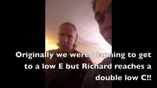 Deepest Bass Voice EVER Richard Sings a Double Low C [upl. by Oznecniv]