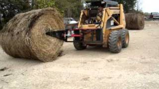 Bale Unroller for skidsteer any tractor loader or three point too wwwhayspearcom [upl. by Orly]