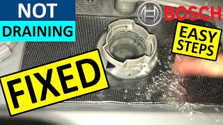 Bosch Dishwasher not Draining Water  Fixed [upl. by Ralyt]