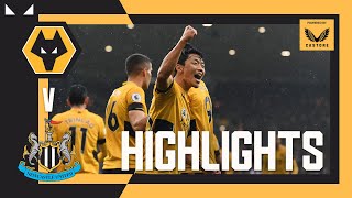 A DOUBLE FOR HWANG  Wolves 21 Newcastle  Highlights [upl. by Malin]