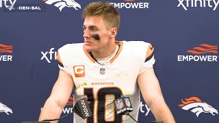 QB Bo Nix on Week 9 vs Ravens ‘We’ve just got to execute better’ [upl. by Aisetal584]