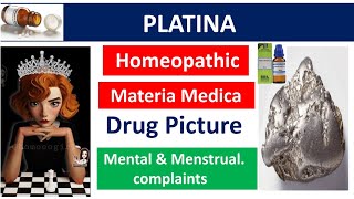 Platina homeopathic medicine  Drug Picture  Materia Medica homoeopathy bhms platina homeopathy [upl. by Ahsinal]