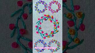 Stunning Floral Stitch Embroidery Tutorial  Mustsee Design embroidery handembroidery shorts [upl. by Kaasi803]