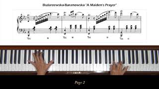 BądarzewskaBaranowska A Maidens Prayer Piano Tutorial [upl. by Eikcor]