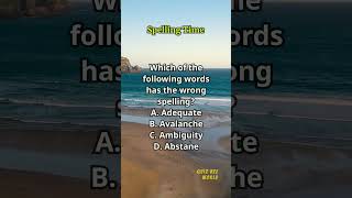 Spelling Time 499 spelling englishlearning englishvocabulary questions quiz [upl. by Adiuqal]