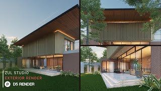 Image amp Animation with D5 Render  Private House 284 Part 2  Downloadable File Included [upl. by Lenaj326]