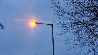 Street Light SCHREDER  Urbis ZX3 With black canopy Warm up [upl. by Bunker129]