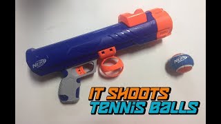 NERF DOG Tennis Ball Blaster Review ft Hero  Walcom S7 [upl. by Clifton]