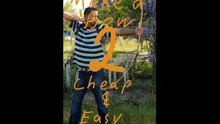 How to make a red oak longbow 2 Tillering tree for making traditional archery bows [upl. by Eggett]