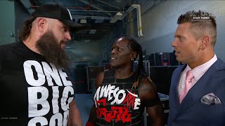 R Truth RETURNS On Raw CONFRONT Braun Strowman At WWE Raw  WWE Raw Highlights [upl. by Ydniw697]