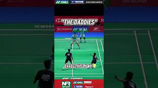 THE DADDIES💯 EFFECTIVE PLAY💡shorts badminton thedaddies bwf hendrasetiawan [upl. by Anigger]