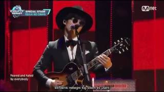 SEKAI NO OWARI  Anti Hero「Live  M COUNTDOWN」 Magyar felirat  Hungarian Sub [upl. by Qooraf]