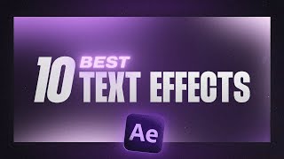 10 Text Animations You Need To Know After Effects Tutorial [upl. by Aerol]