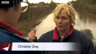 BBC News Extreme weather 24 hours on the Somerset Levels [upl. by Newo]