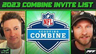 2023 Combine Invite List Reveal And Analysis  NFL Stock Exchange [upl. by Sairahcaz]