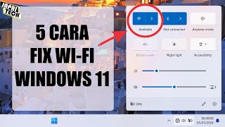 5 Cara Mengatasi Wifi Hilang di Windows 11 2024 [upl. by Gschu]