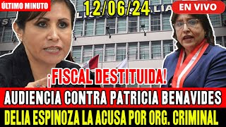 🔴¡ÚLTIMO MINUTO AUDIENCIA CONTRA PATRICIA BENAVIDES FISCALIA PIDE IMPEDIMENTO DE SALIDA 120624 [upl. by Llednohs678]