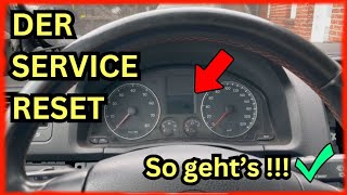 VW Golf V  5 Service Reset  zurückstellen  Tutorial für Anfänger So gehts✔ [upl. by Aremmat980]