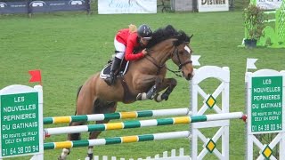 Lilou Turaglio  Nijni de la Devinière  BIP FONTAINEBLEAU 2015  CSIOP 1m20 [upl. by Bobker]