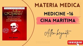 MATERIA MEDICA MEDICINE 16 CINA MARITIMA ✍️🧑‍⚕️educationbhmsbams mbbsbdshomoeopathicmedicine [upl. by Eimaraj742]