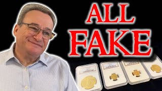 Fake “Certified” Gold Coins DISCOVERED at Coin Shop WOW [upl. by Garmaise719]