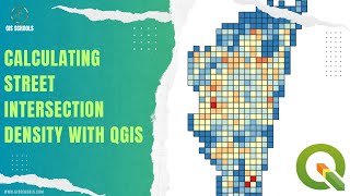 Calculating Street Intersection Density with QGIS  Line Intersection  23  GISSchools [upl. by Ailesor]