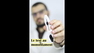 Le test au monofilament [upl. by Kcirrej]