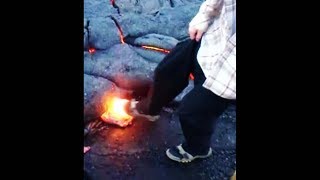 guy accidentally pops this huge lava bubble [upl. by Zaremski]