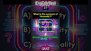 English Synonym Quiz  Improve Vocabulary puzzle english englishgrammar englishspeaking shorts [upl. by Oconnor979]