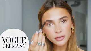 Stefanie Giesinger zeigt ihre PostVacationBeautyRoutine  Beauty Secrets  VOGUE Germany [upl. by Sullecram]