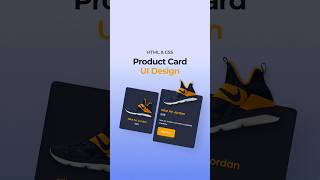 Product Card Ui Design HTML CSS [upl. by Harbed822]