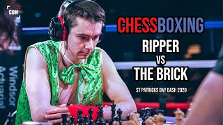 Chessboxing  Ripper vs The Brick  St Patricks Day Bash 2020  Chess Boxing [upl. by Aleb]