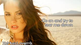 Demi Lovato Skyscraper Lyrics HD [upl. by Bausch142]