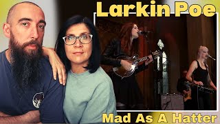 Larkin Poe  Mad As A Hatter REACTION with my wife [upl. by Wareing838]