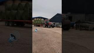 McCormick mtx 135 carting silage bales [upl. by Aihsyn605]