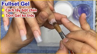 Phong Tran Art  Bước từng bước Làm đắp bột Sơn gel căn bản [upl. by Ardien]