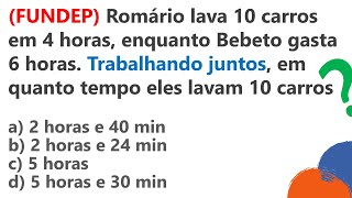 FUNDEP  Questão de PROPORÇÃO  Questão de Concurso 2020 [upl. by Ettenauq]