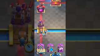 💀Evo Wall breaker  Spells Against Queen Tower🫅gamingvideos gaming satisfyingshortvideo shorts [upl. by Anyd998]