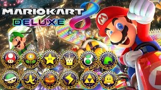 Mario Kart 8 Deluxe  All Tracks 200cc Full Race Gameplay [upl. by Sreip658]