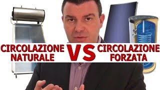 Solare Termico  Circolazione Naturale VS Circolazione Forzata [upl. by Boorman64]