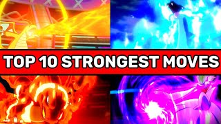 Top 10 strongest attacks in pokemon  Strongest Moves  Hindi [upl. by Ruff]