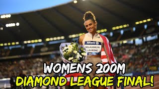 Sydney McLaughlinLevrone DESTROYS Womens 200m in Diamond League Final [upl. by Simah]