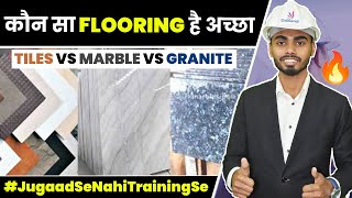 Which Flooring is Best Marble vs Tile vs Granite  Best Tiles for House  Amazing Floor Tiles [upl. by Kimber]