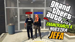 ENAMORAMOS A JEFA DE LA COMISARIA SALE BIEN EN GTA V RP [upl. by Malchus794]