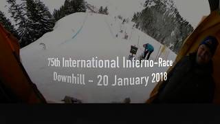 Inferno Race 2018  Inferno Rennen 2018  Downhill 20 January 2018  360° Video [upl. by Scarito422]