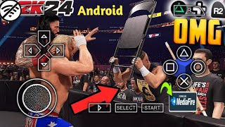 WWE 2K24 PPSSPP Android Emulator PPSSPP On Android amp ISO BEST Graphics PC  60 FPS Offline [upl. by Marashio361]