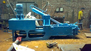 Scrap baling Press Double Action for Copper scrap [upl. by Lilly]