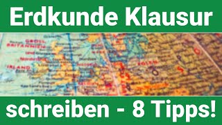 Erdkunde Klausur schreiben  8 Tipps [upl. by Oniotna]